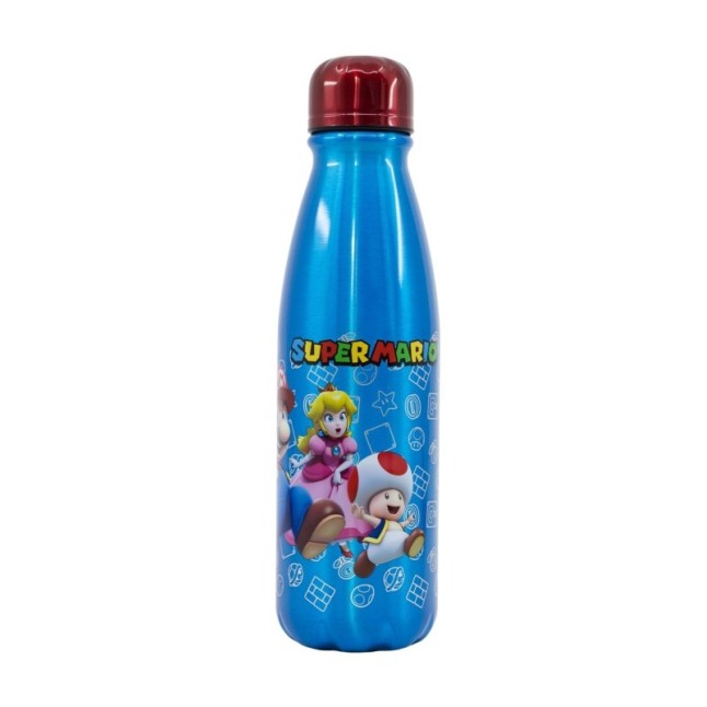 DAILY ALUMINIUM BOTTLE 600 ML SUPER MARIO