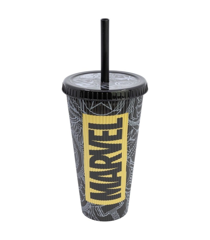 GROOVED PP STRAW TUMBLER 790 ML MARVEL GOLDEN TREASURE