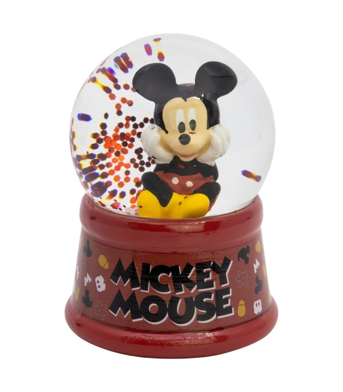 GLASS SNOW GLOBE MICKEY IN GIFT BOX