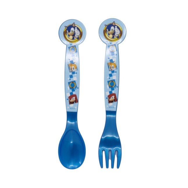 2 PCS PP CUTLERY (SPOON AND FORK) SET IN POLYBAG SONIC