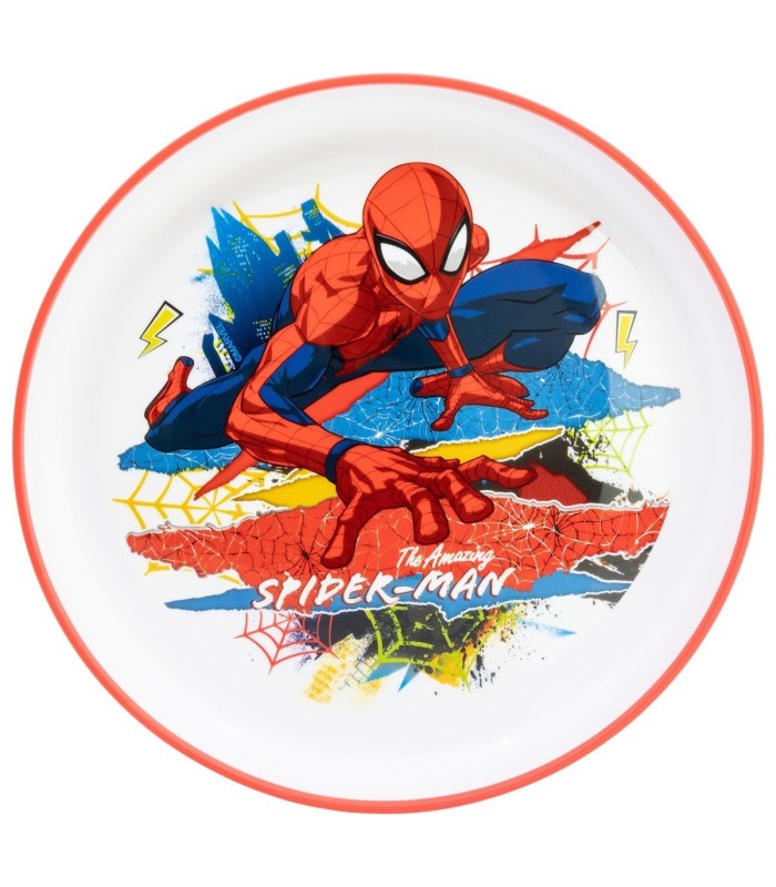 NON SLIP BICOLOR PREMIUM PLATE SPIDERMAN MOVING TARGET