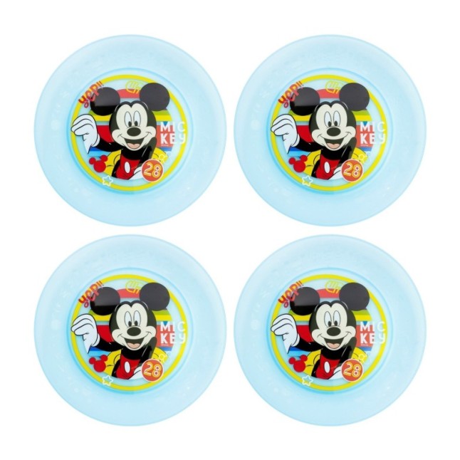 JOY 4 PCS PP PLATE SET MICKEY