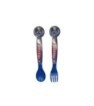 2 PCS PP CUTLERY (SPOON AND FORK) SET IN POLYBAG STITCH PALMS