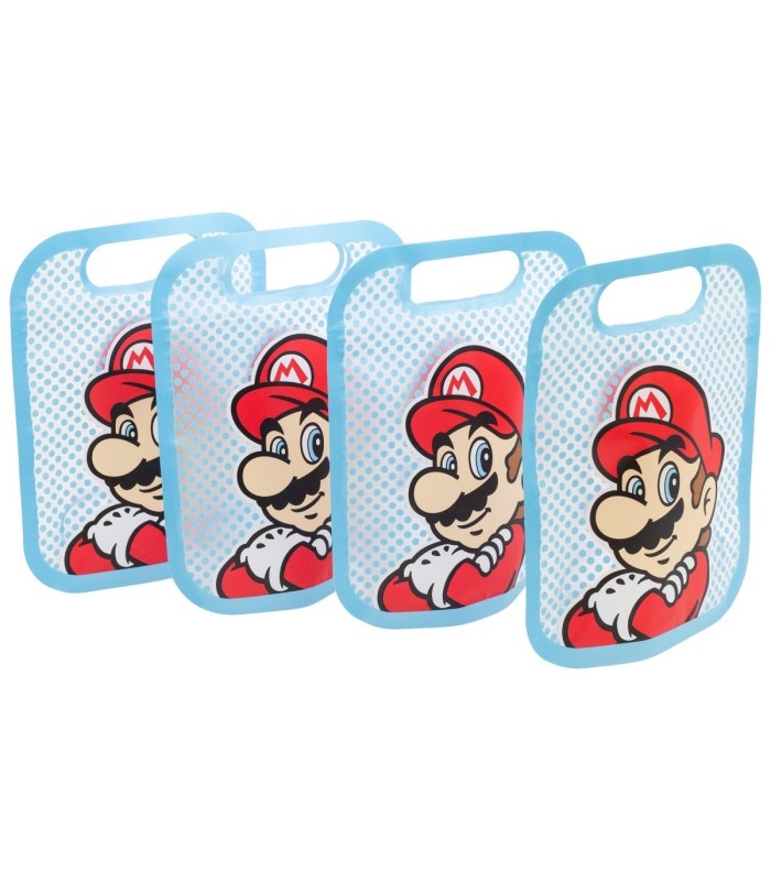 4 ZIPPER BAGS SET SUPER MARIO