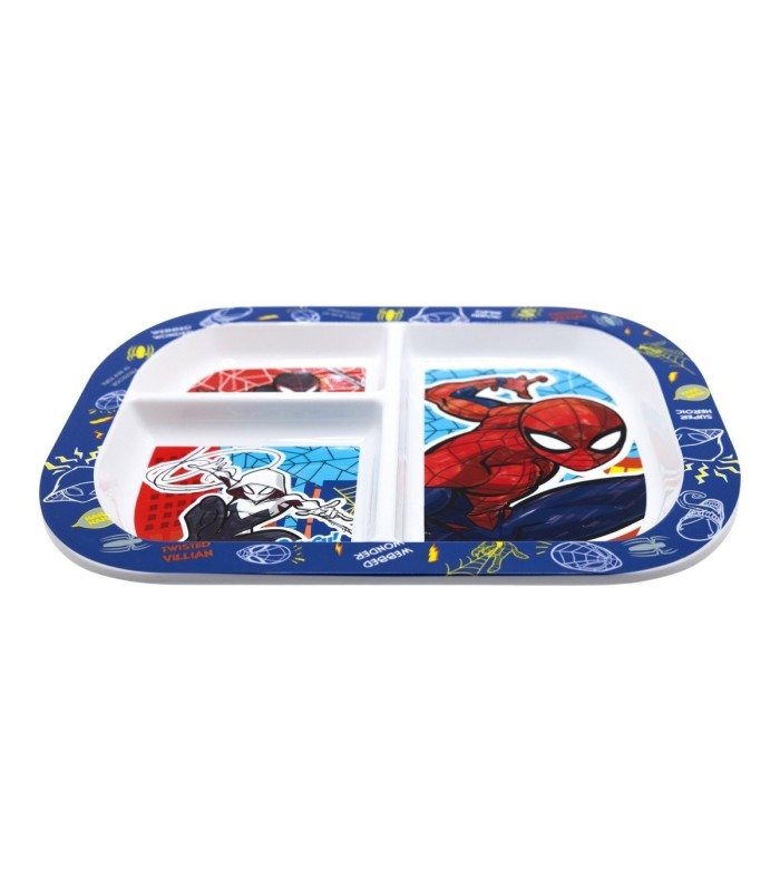 RECTANGULAR DIVIDED PLATE ST SPIDERMAN MOB RULES