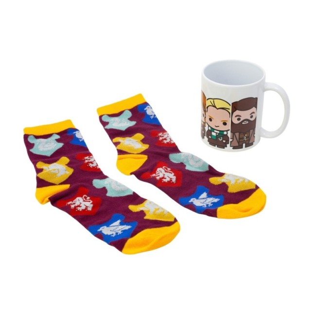 SOCKS AND CERAMIC MUG 11 OZ SET HARRY POTTER CHIBI