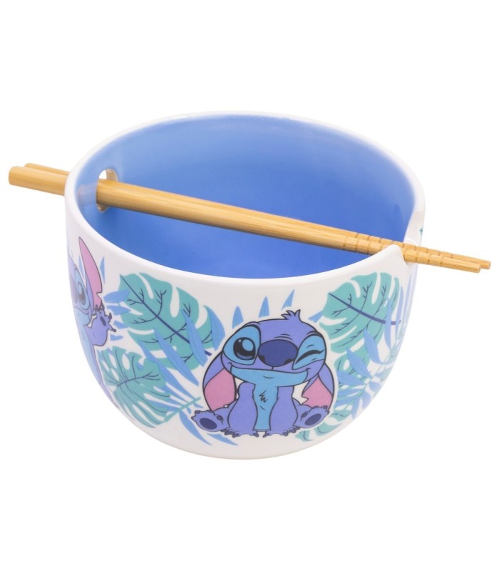DOLOMITE RAMEN BOWL WITH CHOPSTICKS IN GIFTBOX STITCH ALOHA