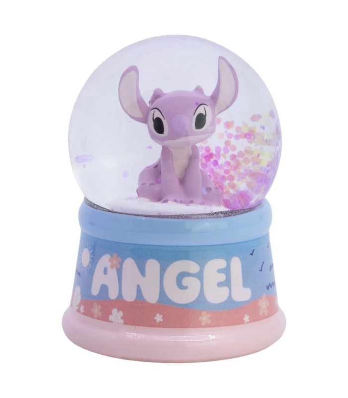 GLASS SNOW GLOBE ANGEL EN ESTUCHE