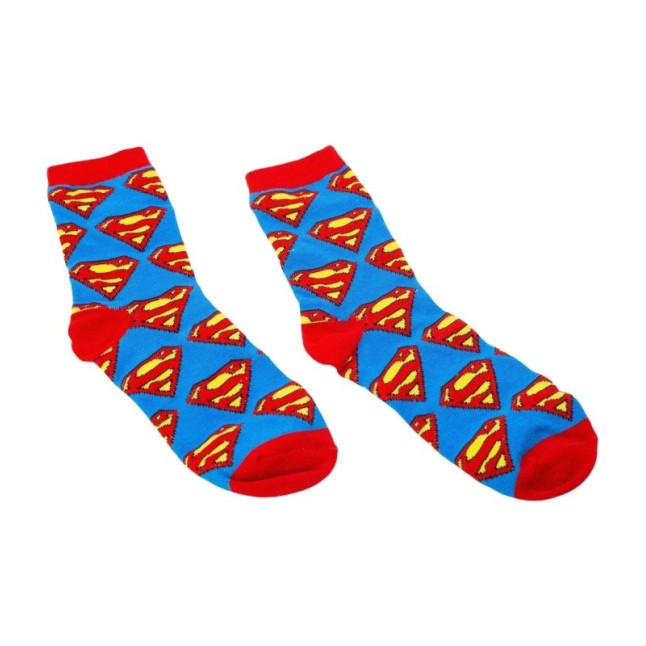 SOCKS AND CERAMIC MUG 11 OZ SET SUPERMAN ICON