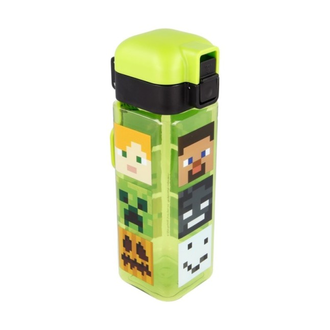 SAFETY LOCK SQUARE BOTTLE 550 ML MINECRAFT