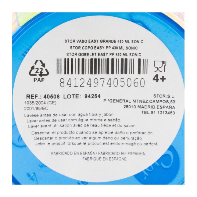 LARGE EASY PP TUMBLER 430 ML SONIC