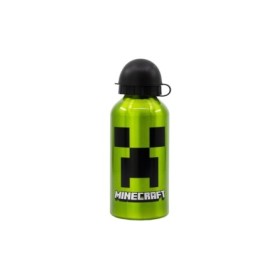 ALUMINIUM BOTTLE 400 ML MINECRAFT CREEPER GREEN