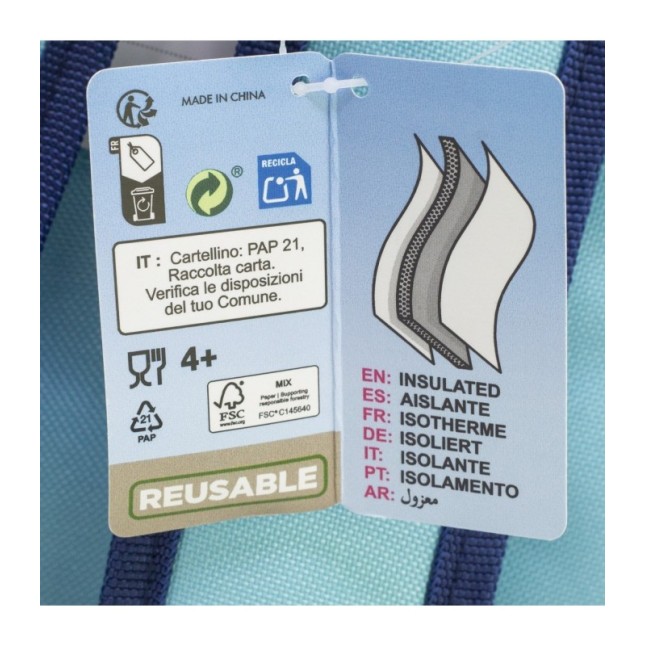 INSULATED LUNCH BAG WITH STRAPS BLUEY