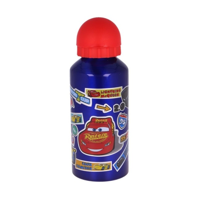 ALUMINIUM BOTTLE 400 ML CARS STICKERS