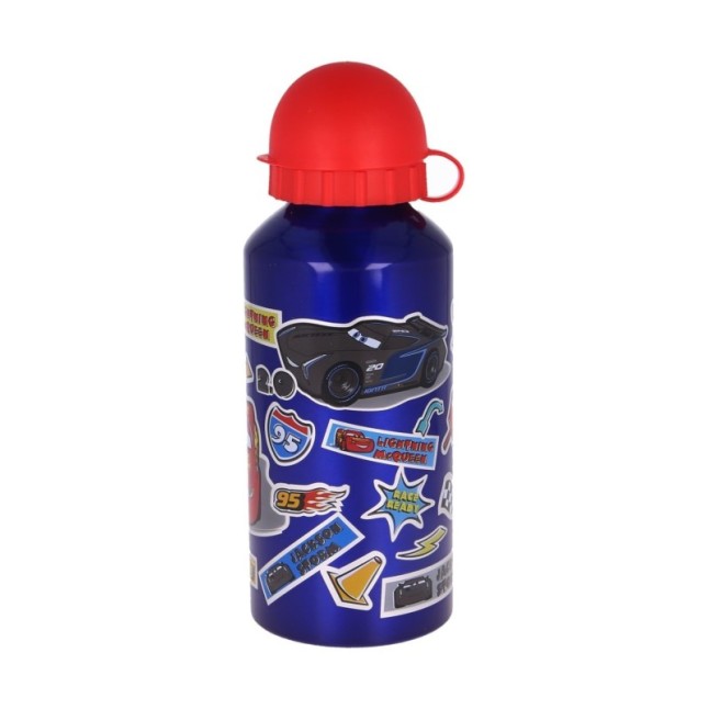ALUMINIUM BOTTLE 400 ML CARS STICKERS