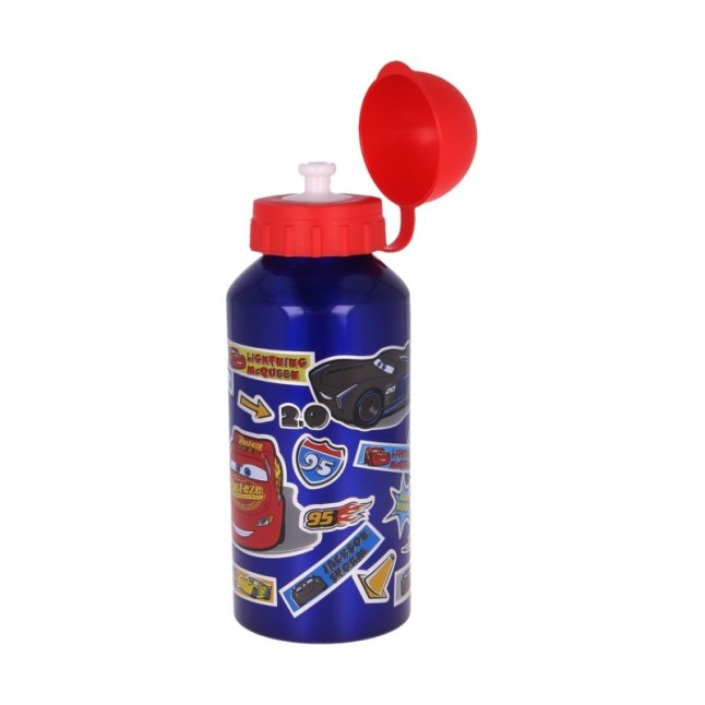 ALUMINIUM BOTTLE 400 ML CARS STICKERS