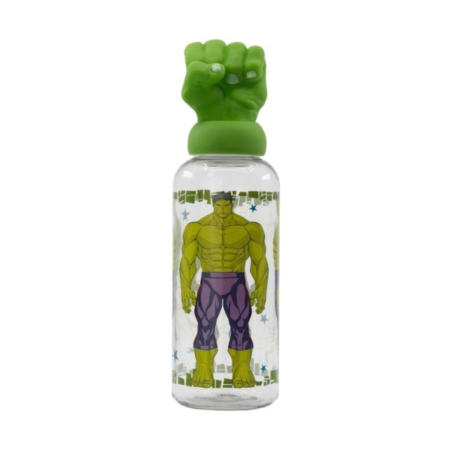3D ECOZEN FIGURINE BOTTLE 560 ML AVENGERS INVINCIBLE FORCE HULK.