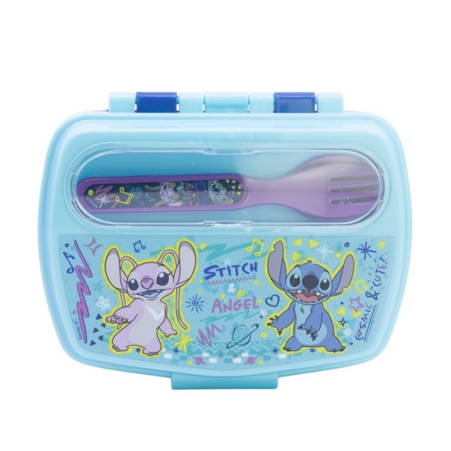 FUNNY SANDWICH BOX WITH CUTLERY STITCH DRAWING