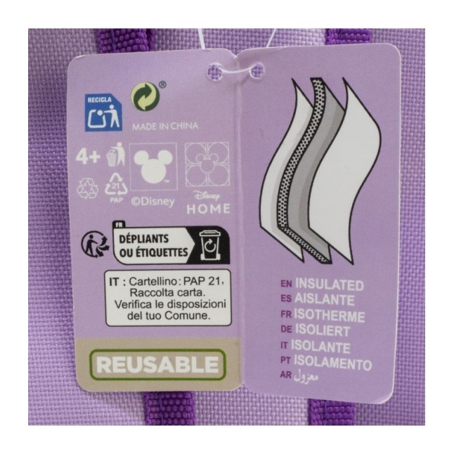 INSULATED LUNCH BAG WITH STRAPS FROZEN AUTUMN LEAVES