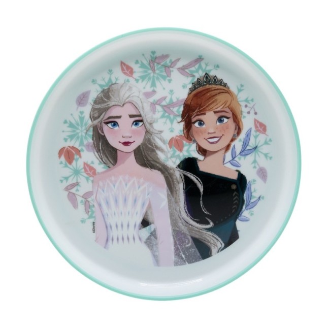 NON SLIP BICOLOR PREMIUM PLATE FROZEN SNOWY TALE