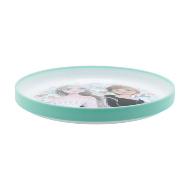 NON SLIP BICOLOR PREMIUM PLATE FROZEN SNOWY TALE