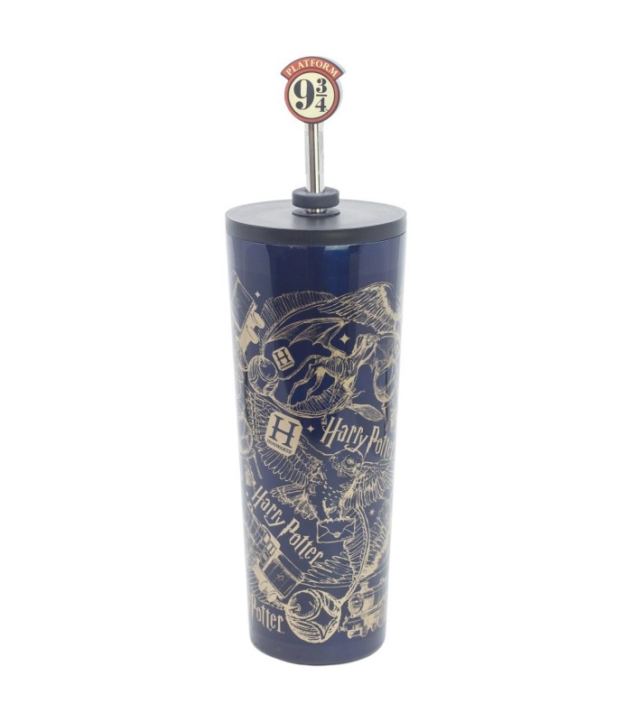 INSULATED SS STRAW TUMBLER WITH 3D COVER 770 ML HARRY POTTER MAGIC & MAYHEM