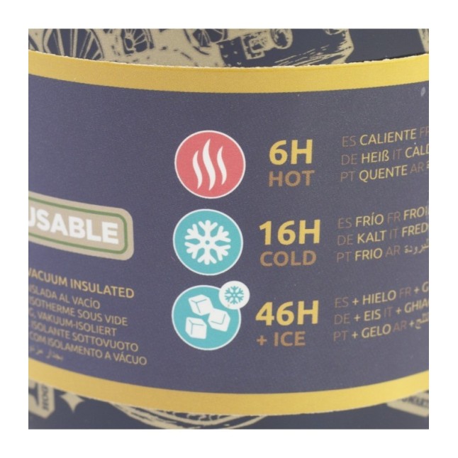 INSULATED SS STRAW TUMBLER WITH 3D COVER 770 ML HARRY POTTER MAGIC & MAYHEM