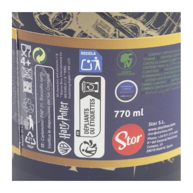 INSULATED SS STRAW TUMBLER WITH 3D COVER 770 ML HARRY POTTER MAGIC & MAYHEM