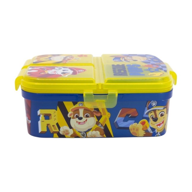 XL MULTI COMPARTMENT RECTANGULAR SANDWICH BOX PAW PATROL BOY RESCUE PUPS