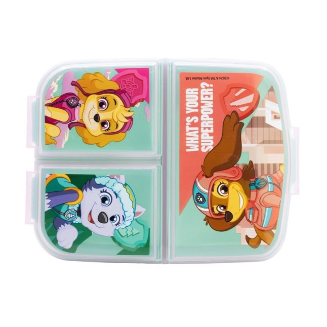 MULTI COMPARTMENT SANDWICH BOX PAW PATROL GIRL SUPERPOWERS