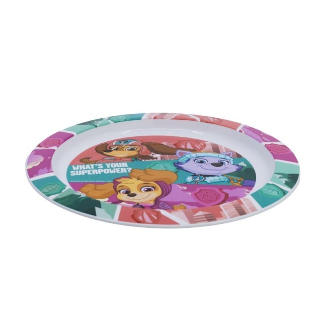 MICRO PLATE PAW PATROL GIRL SUPERPOWERS