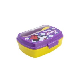 FUNNY SANDWICH BOX WITH CUTLERY MINNIE SUNSHINE