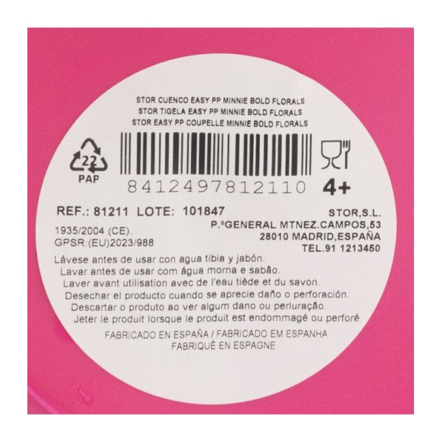 PP EASY BOWL MINNIE BOLD FLORALS