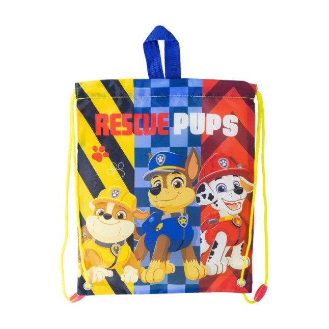 DRAWSTRING LUNCH BAG PAW PATROL BOY RESCUE PUPS