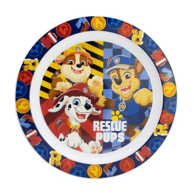 MICRO PLATE PAW PATROL BOY RESCUE PUPS