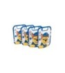 4 ZIPPER BAGS SET PAW PATROL BOY RESCUE PUPS