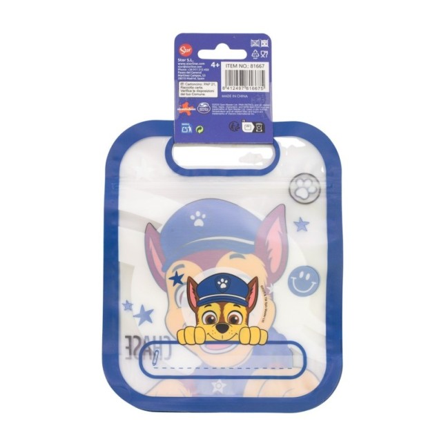 4 ZIPPER BAGS SET PAW PATROL BOY RESCUE PUPS