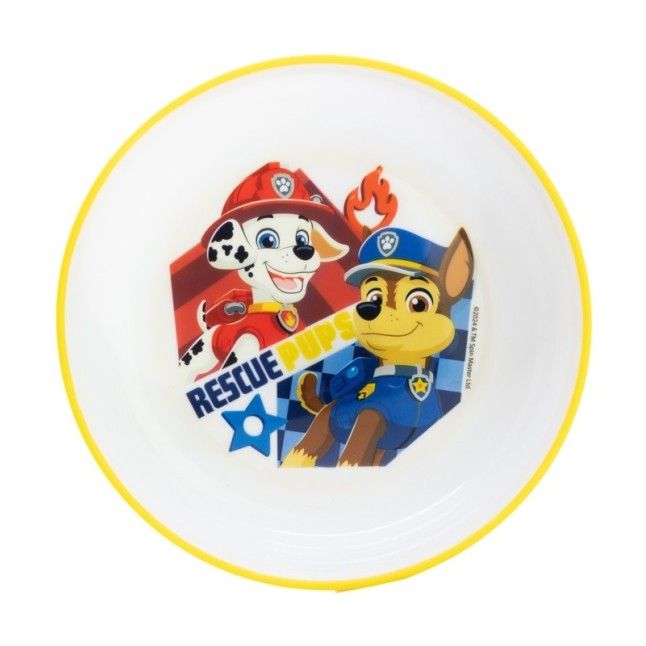 NON SLIP BICOLOR PREMIUM BOWL PAW PATROL BOY RESCUE PUPS