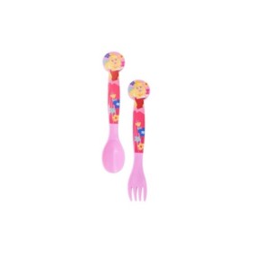 2 PCS PP CUTLERY (SPOON AND FORK) SET IN POLYBAG PRINCESS BEYOU TIFUL