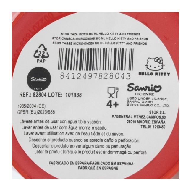 MICRO MUG 390 ML HELLO KITTY AND FRIENDS