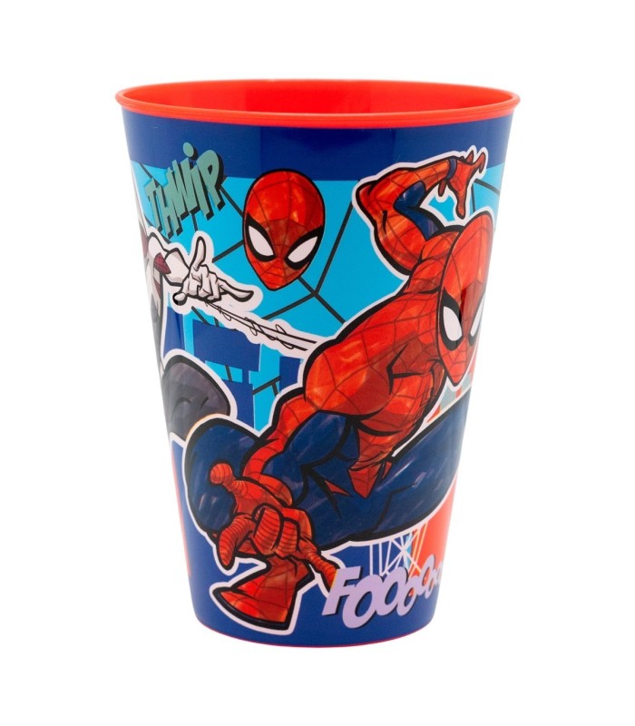 LARGE EASY PP TUMBLER 430 ML SPIDERMAN MOB RULES