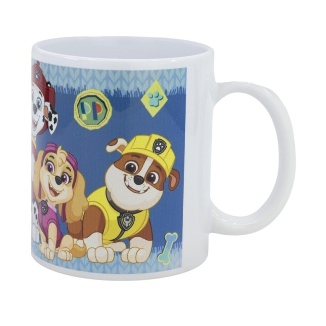 CERAMIC SB MUG 11 OZ IN BOX PAW PATROL BOY PATCHED TOGETHER