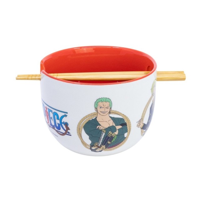 CERAMIC RAMEN BOWL WITH CHOPSTICKS IN GIFT BOX ONE PIECE CLASSIC