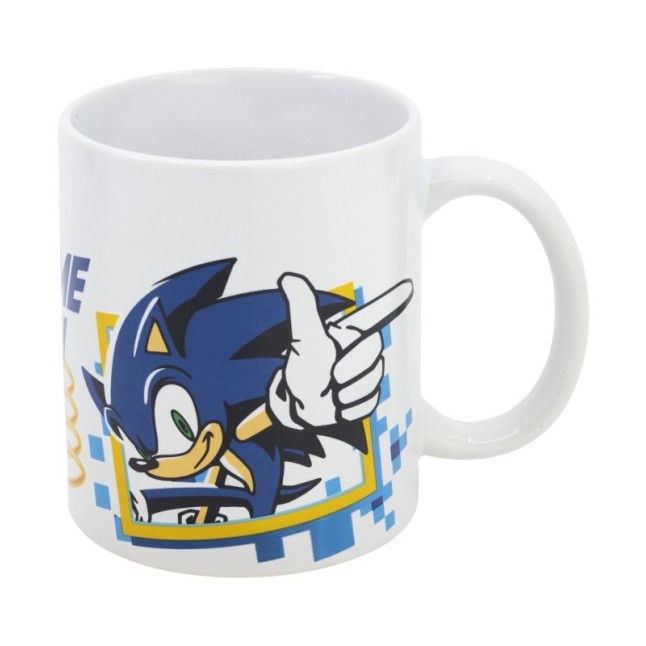 CERAMIC MUG 11 OZ IN GIFT BOX SONIC GAME ON WH