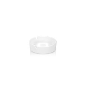 WHITE ROUND MELAMINE ASHTRAY (105X33 MM.)