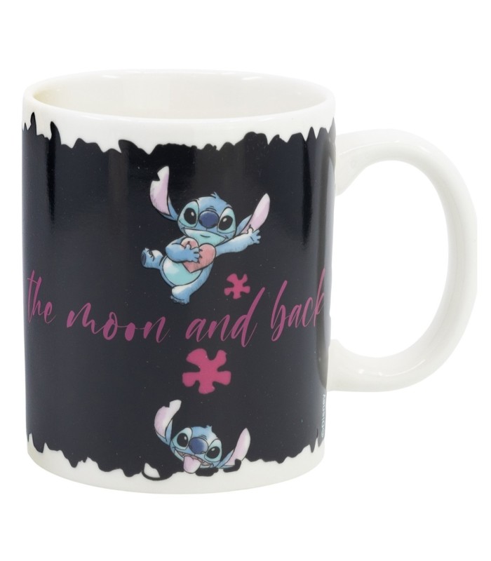 CERAMIC CHANGING COLOR MUG 11 OZ IN GIFT BOX STITCH & ANGEL  GTTR