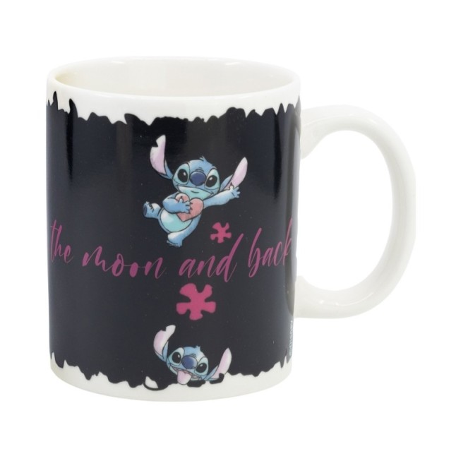CERAMIC CHANGING COLOR MUG 11 OZ IN GIFT BOX STITCH & ANGEL  GTTR