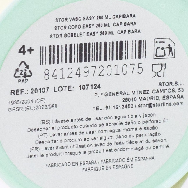 EASY PP TUMBLER 260 ML CAPIBARA