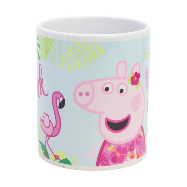 CERAMIC SB MUG 11 OZ IN BOX PEPPA PIG PINK FLAMINGO