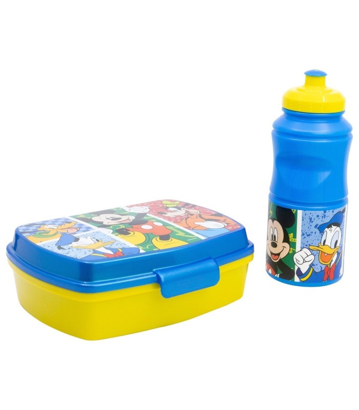2 PCS BTS SET (SPORT BOTTLE AND SANDWICH BOX) IN GIFT BOX  MICKEY HAS FUN